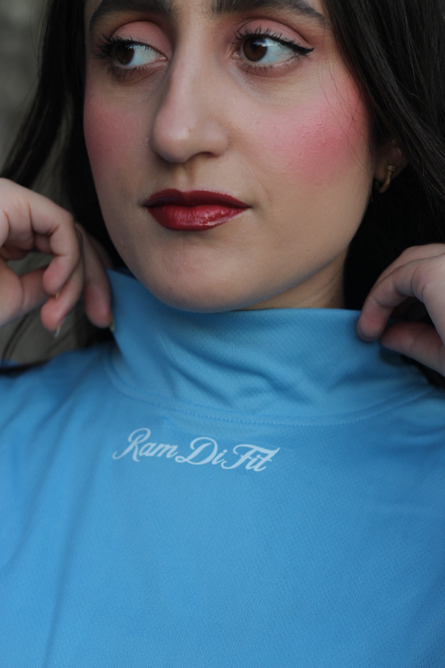 Modest Sports T-shirt Oversized in Light Blue