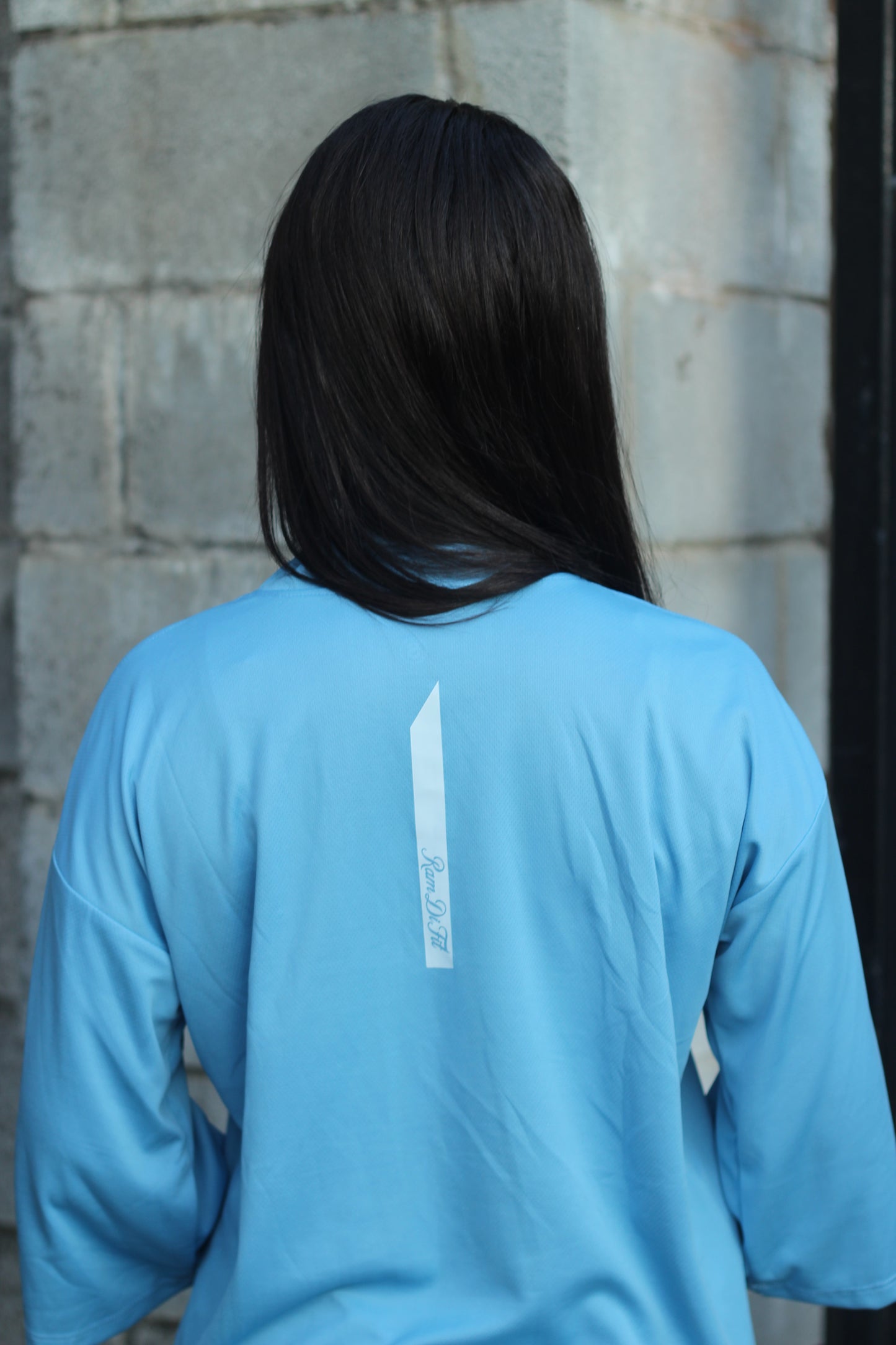 Modest Sports T-shirt Oversized in Light Blue