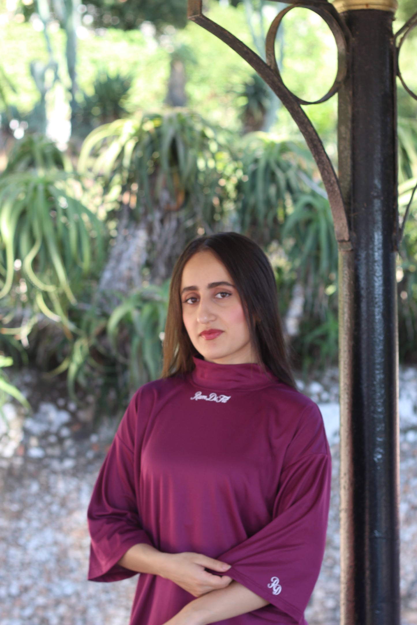Modest Sports T-shirt Oversized in Royal Maroon