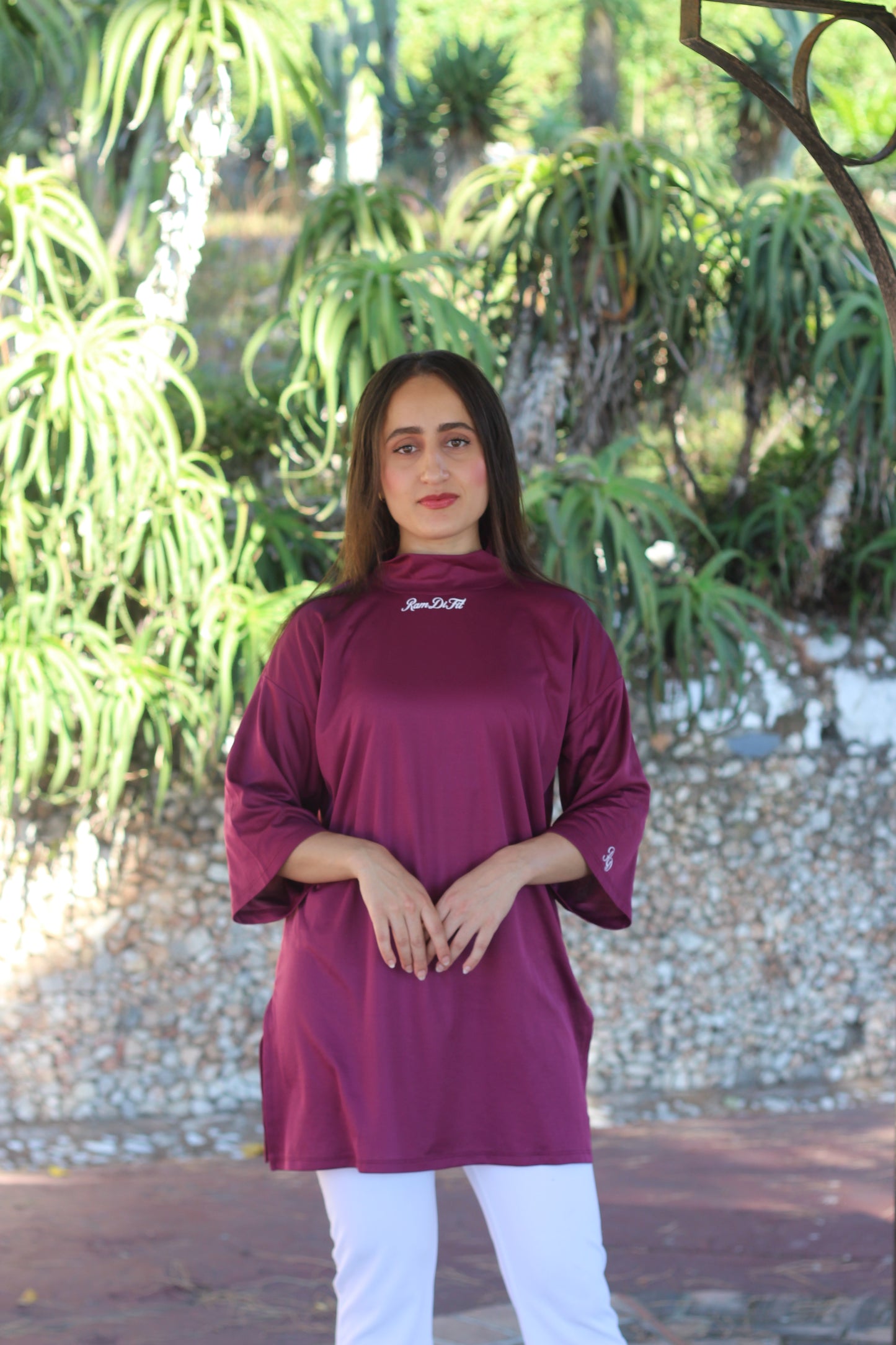 Modest Sports T-shirt Oversized in Royal Maroon