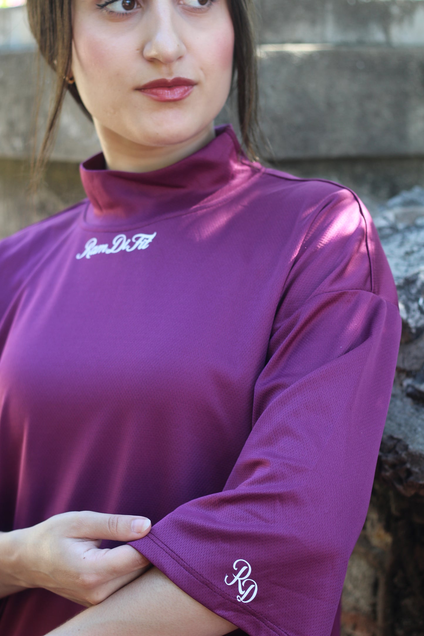 Modest Sports T-shirt Oversized in Royal Maroon