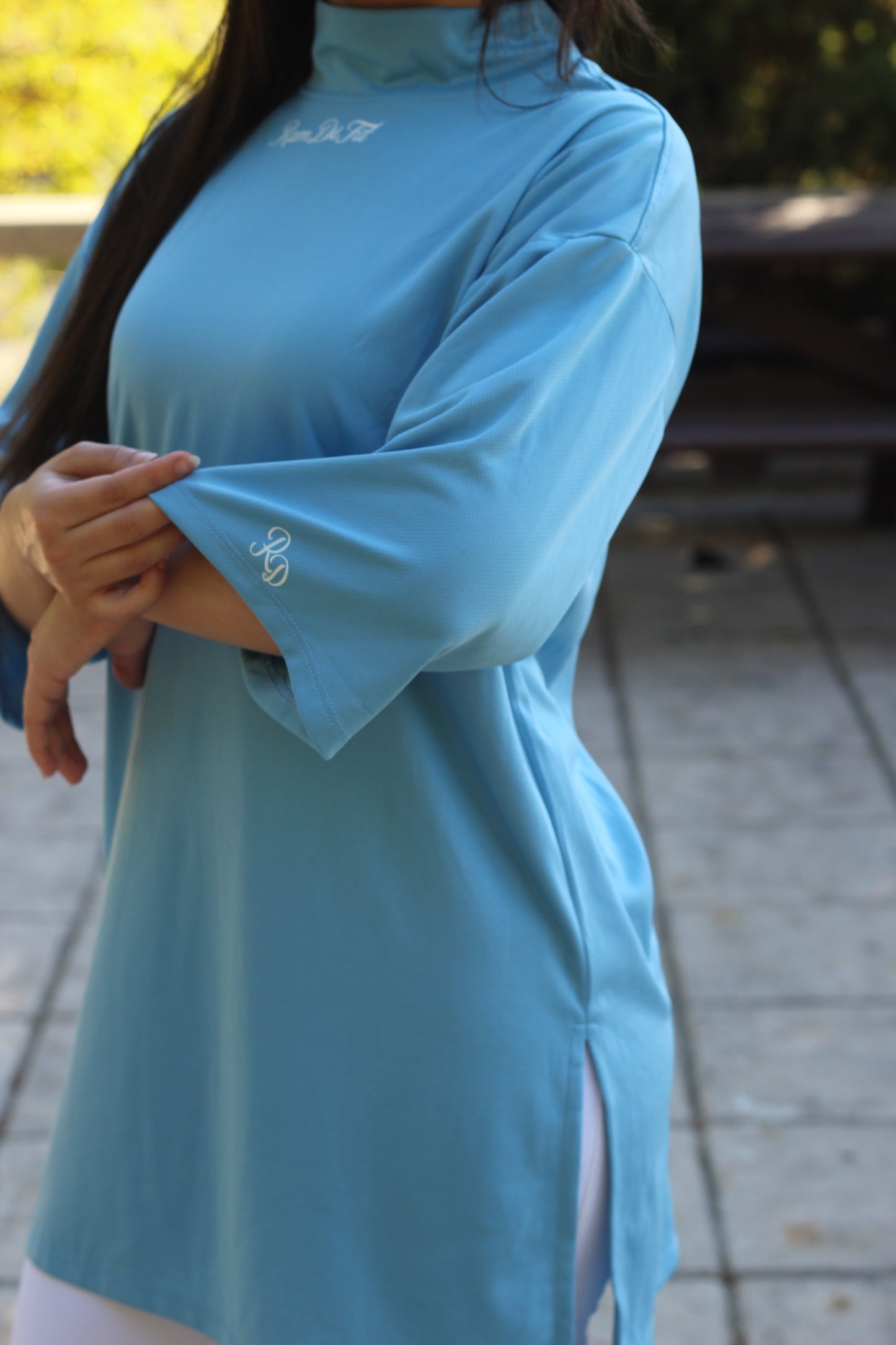 Modest Sports T-shirt Oversized in Light Blue