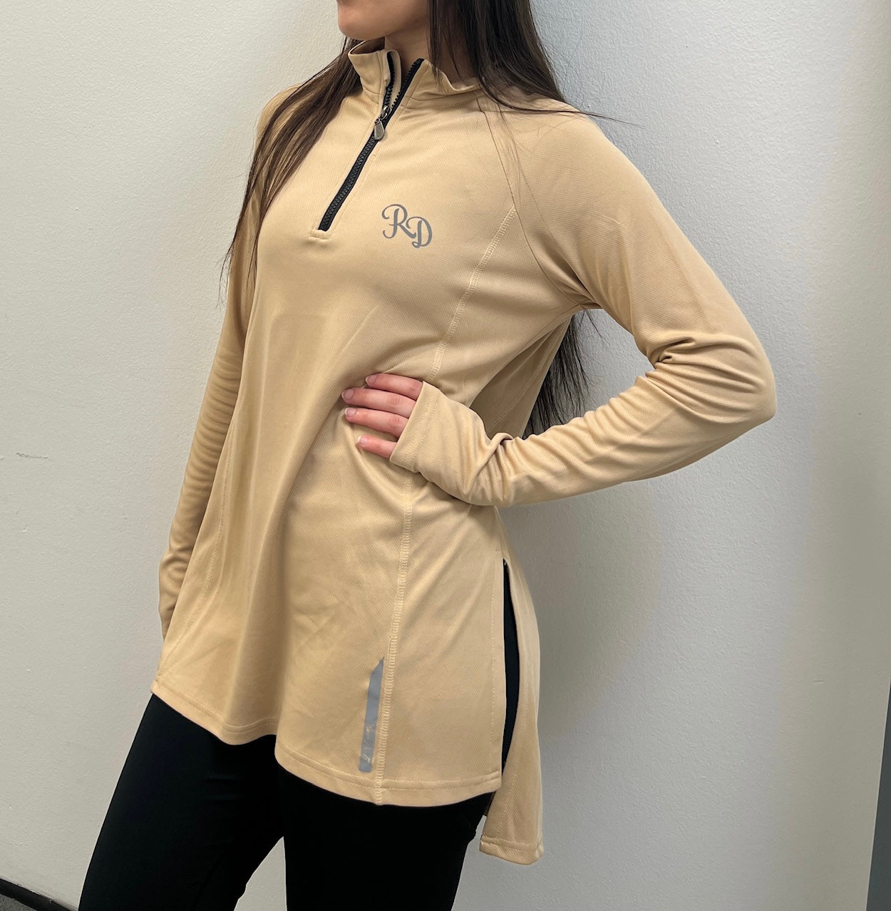 Modest Sports Top in Beige