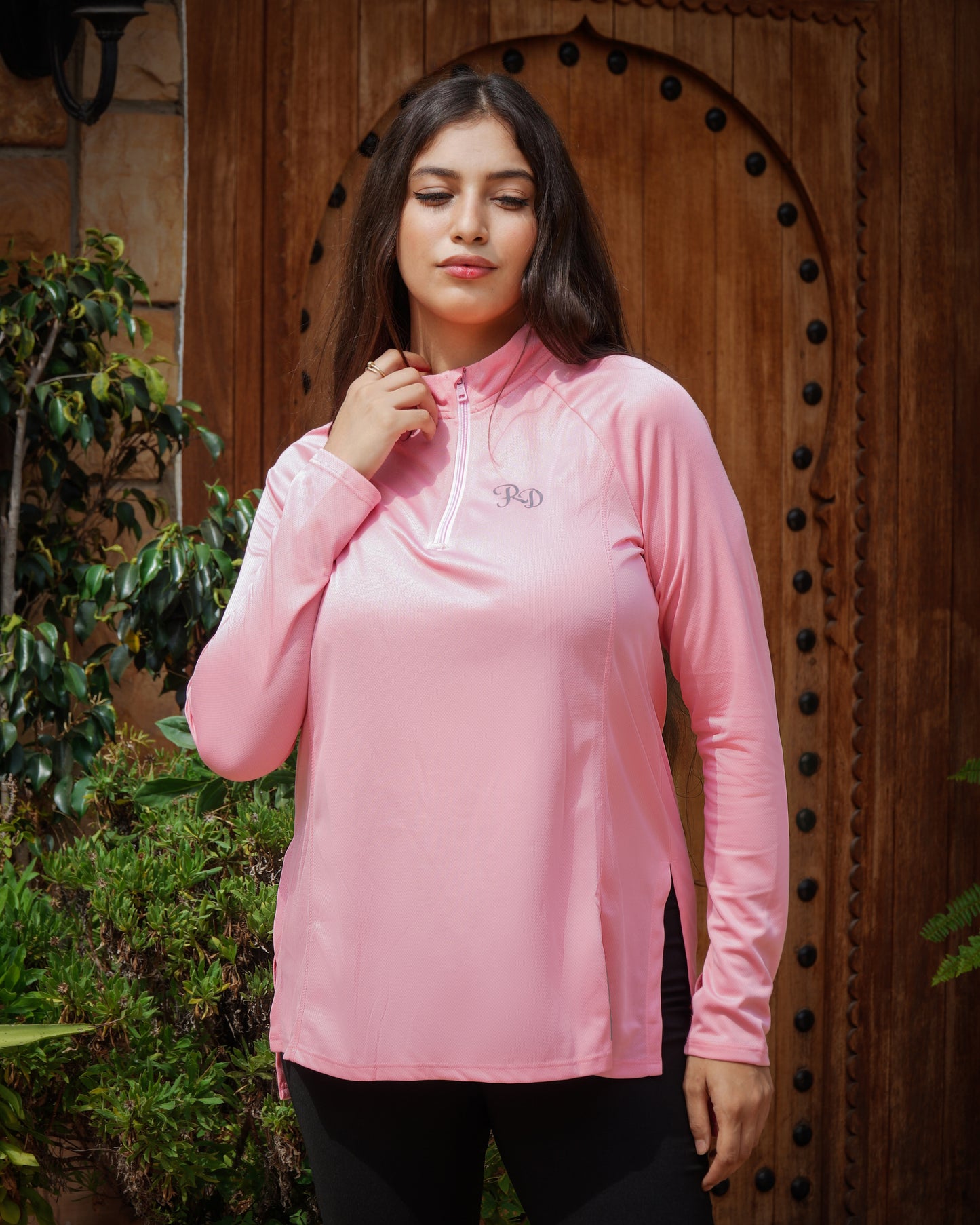 Modest Sports Top in Pink