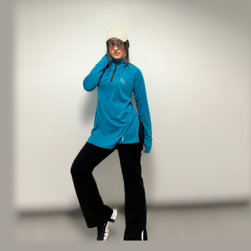 Ensemble Essential Top + Black Flared Pants