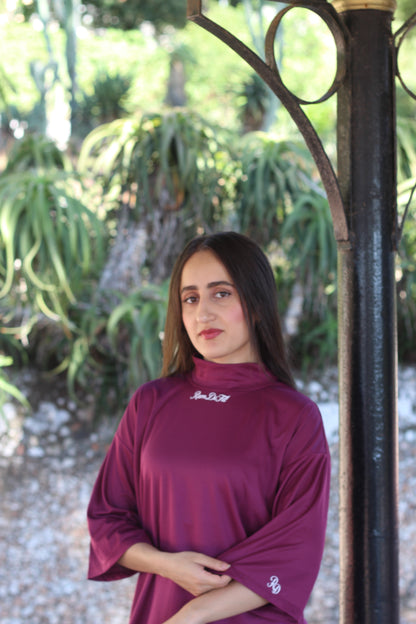 Modest Sports T-shirt Oversized in Royal Maroon