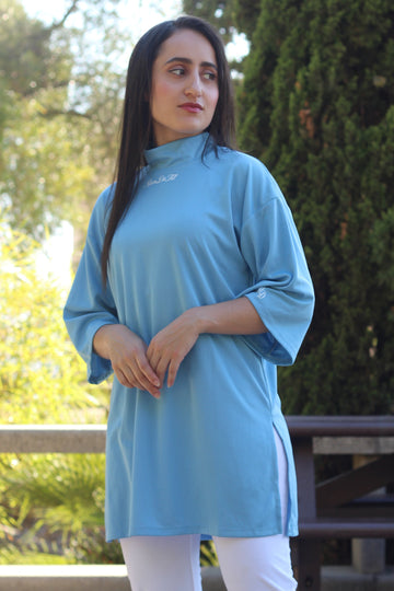 Modest Sports T-shirt Oversized in Light Blue
