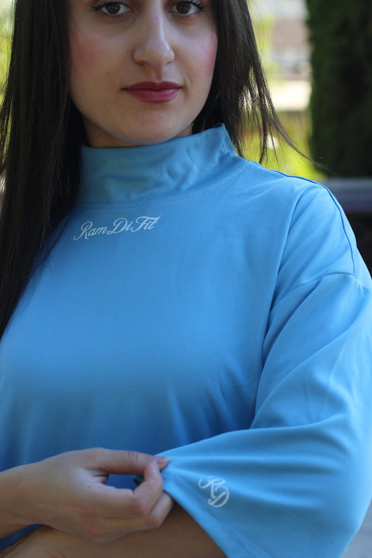 Modest Sports T-shirt Oversized in Light Blue