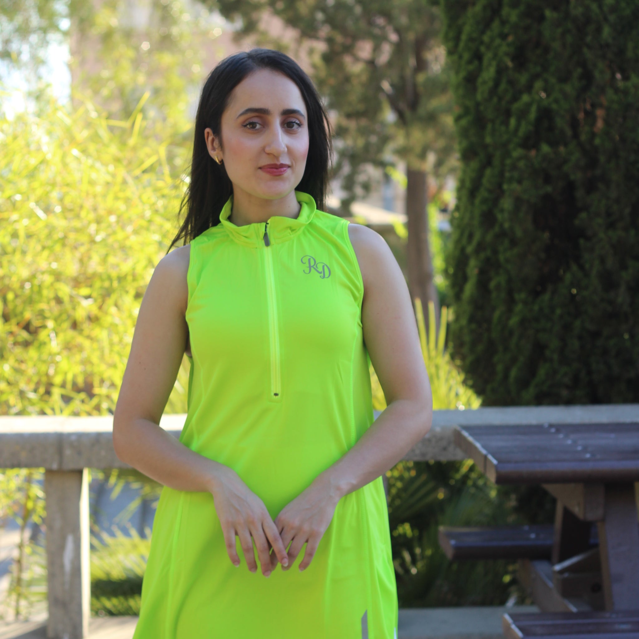 Modest Sports Gilet in Green