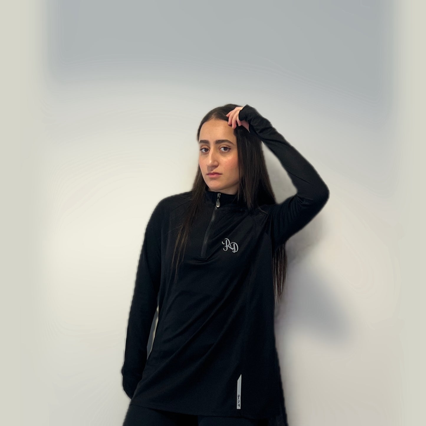 Modest Sports Top in Black