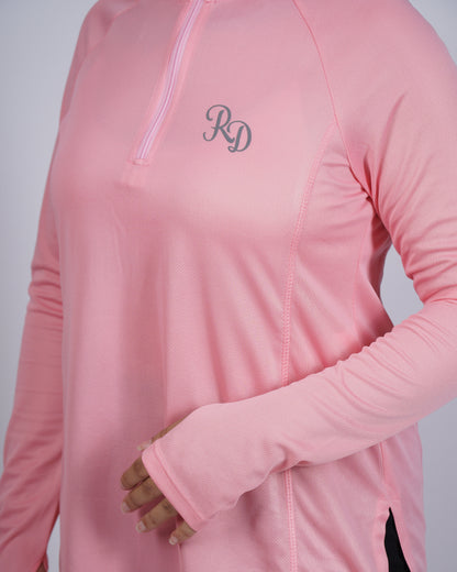 Modest Sports Top in Pink