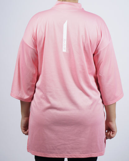 Modest Sports T-shirt Oversized in Pink