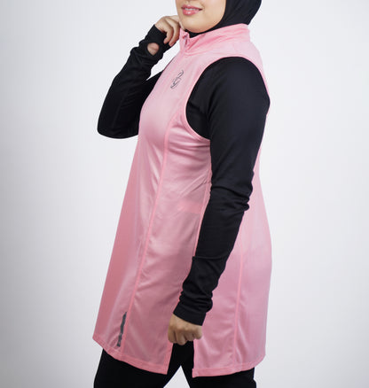 Modest Sports Gilet in Pink