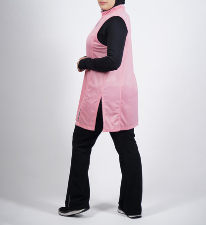 Modest Sports Gilet in Pink