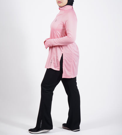 Modest Sports Top in Pink