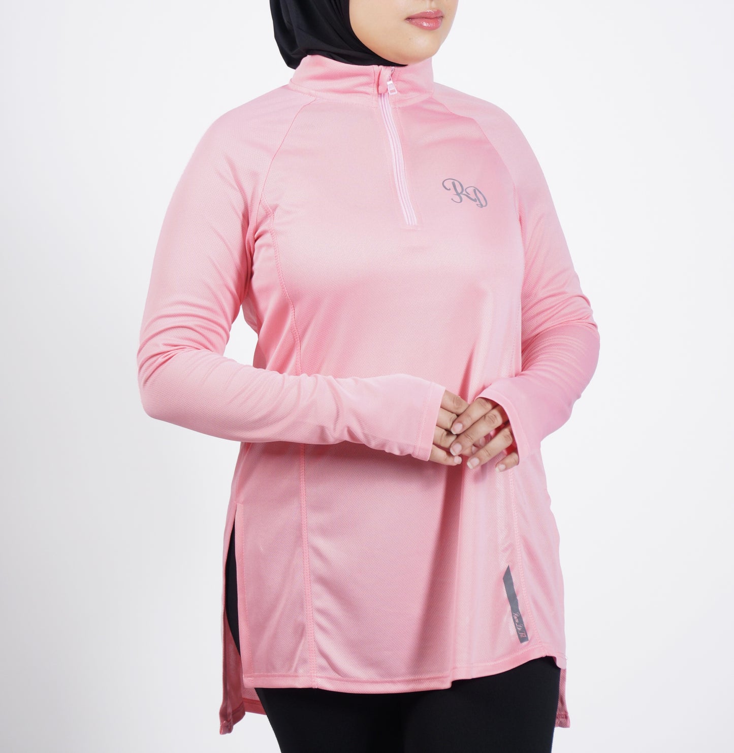 Modest Sports Top in Pink